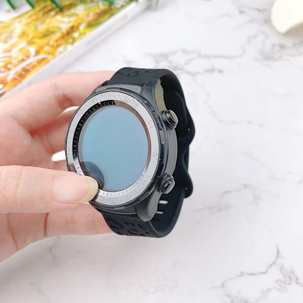 22mm silikon urrem til Huawei GT4/3 Samsung Watch Sort