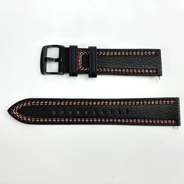 Läderklockarmband för HUAWEI GT3 Svart 22 mm