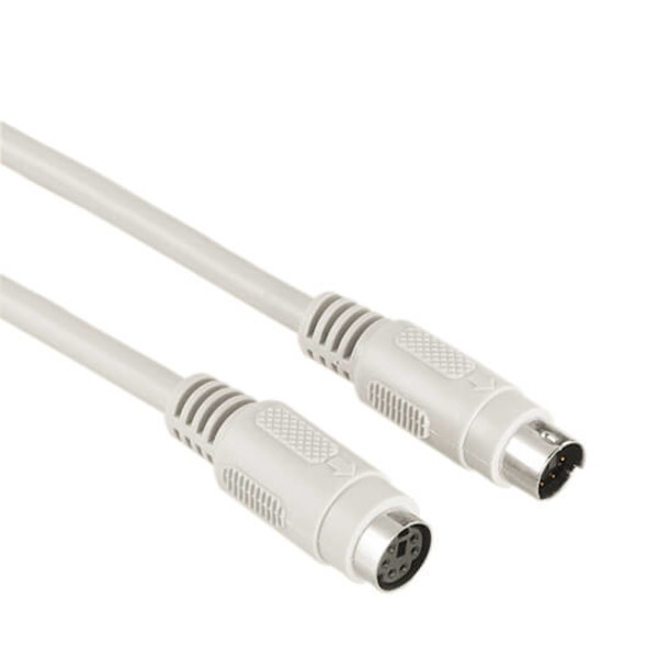 HAMA Kabel PS/2 6pin-6pin Förlängning Grå 2m