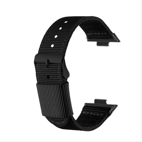 Stilfuld nylonrem til Huawei Fit 3/4/4 Pro Black Black