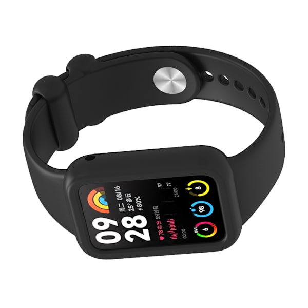 Kellon ranneke ja kotelosarja Xiaomi Mi Band 8 Prolle Musta