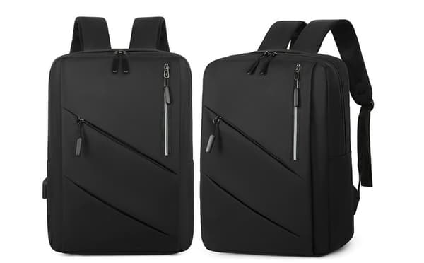 Business Commute 3-Piece Backpack Set , Lightweight Black Black