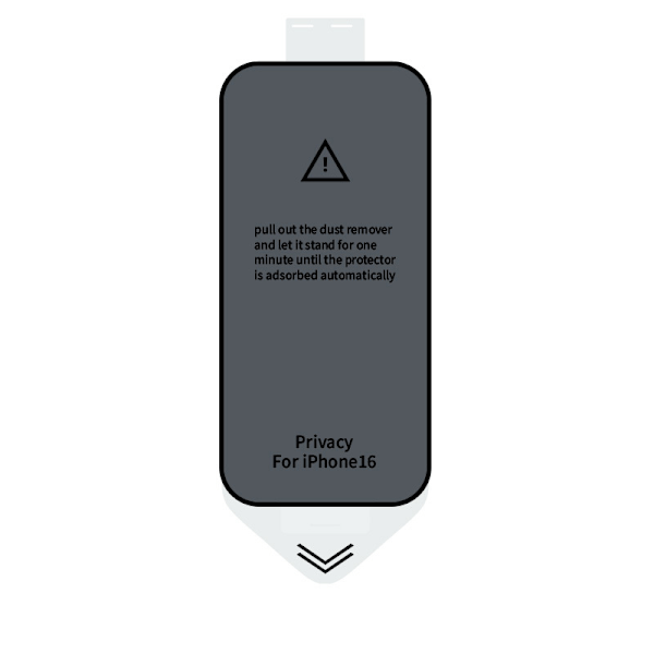 Integritetsskydd med installationskit för iPhone iPhone 16 Pro