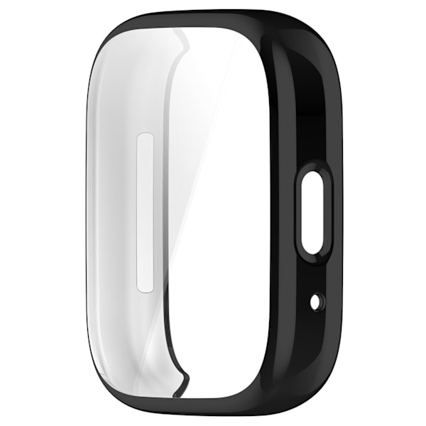 Etui i galvaniseret sølv til Redmi Watch 3 Lite Sort