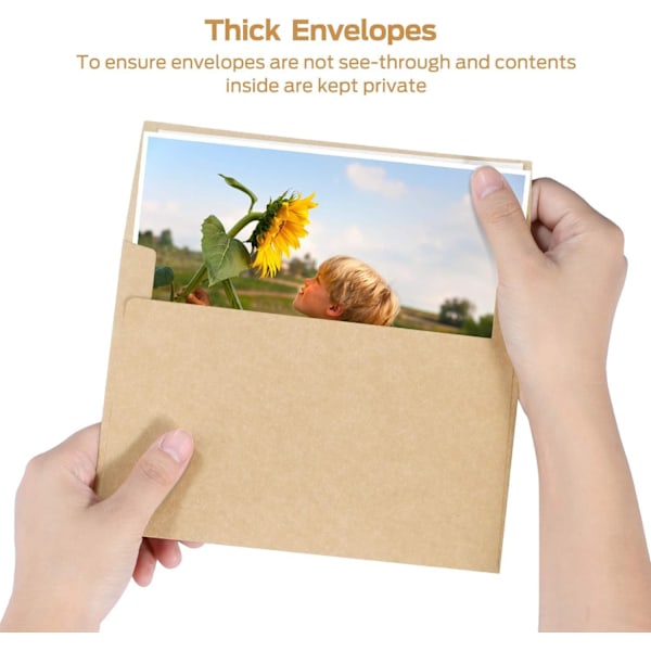 Rustika Kraftkuvert A4 (10,8x15,9 cm, 50-pack)
