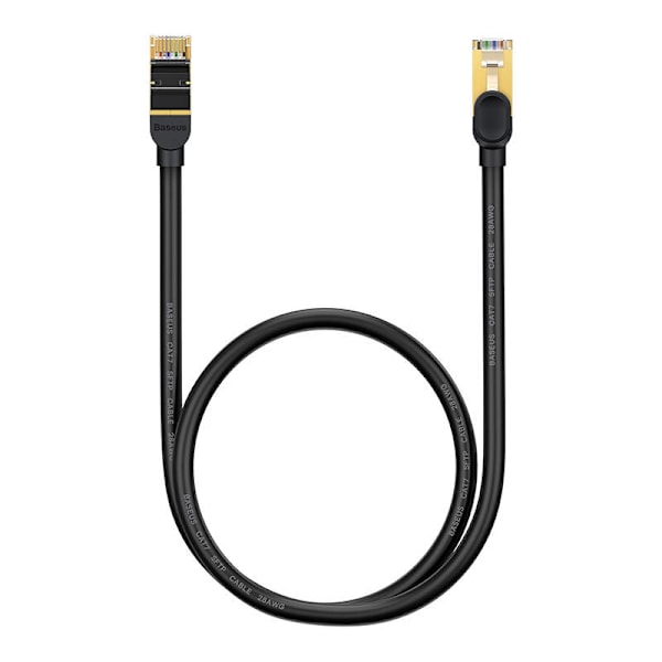 Baseus Ethernet RJ45, 10 Gbps, 1 m nätverkskabel (svart)