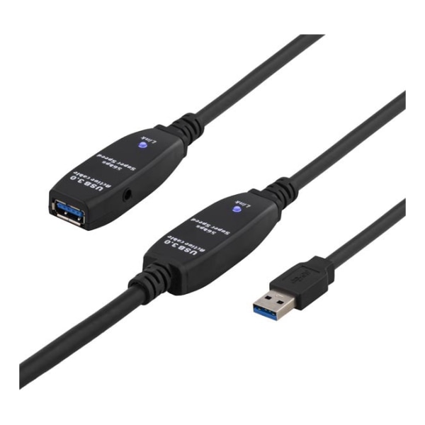 PRIME USB 3 extens cable active TypeA ma>TypeA fe 10m black