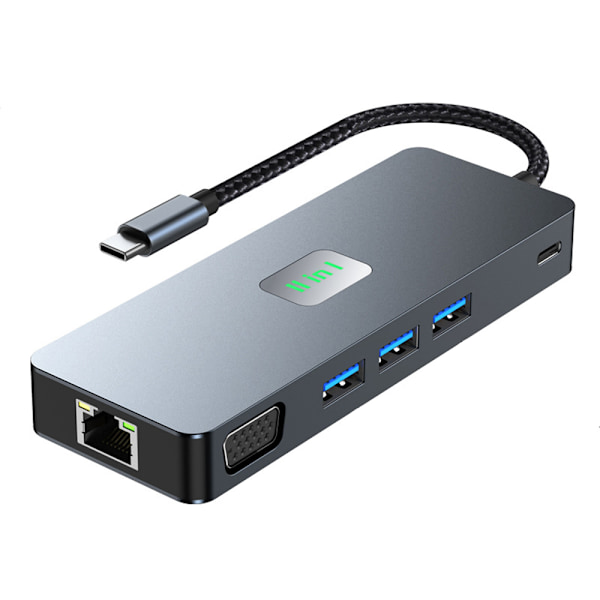 11-in-1 USB-C-keskitin: Laajenna liitettävyyttä 4K 60Hz HDMI:llä