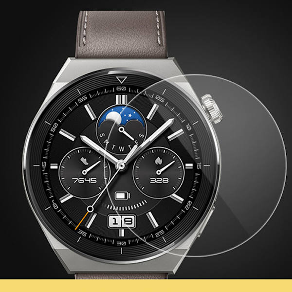 Skærmbeskytter i hærdet glas til Smartwatch (2-pack) Huawei Watch GT3 Pro 43mm