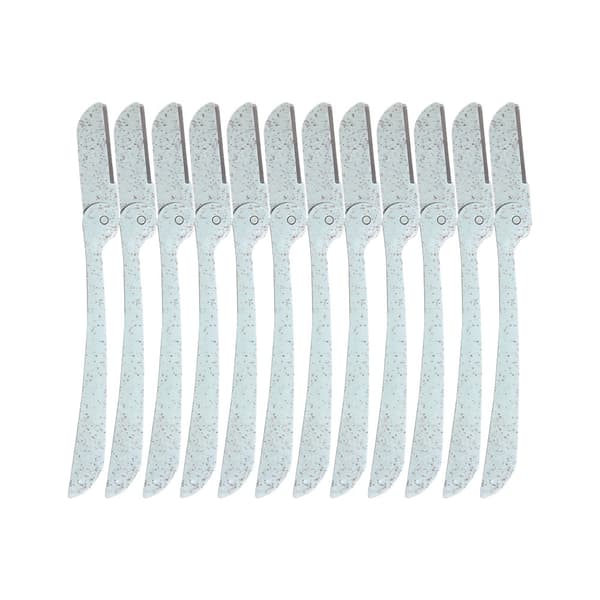 12-pack Ögonbrynshyvlar i Vetehalm - Vikbar och Säker Trimmer