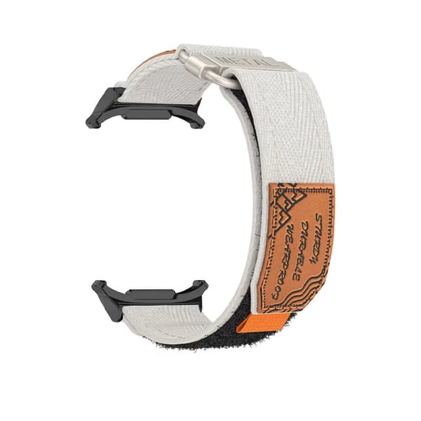 Flettet nylonrem til Samsung Galaxy Watch 7 White White