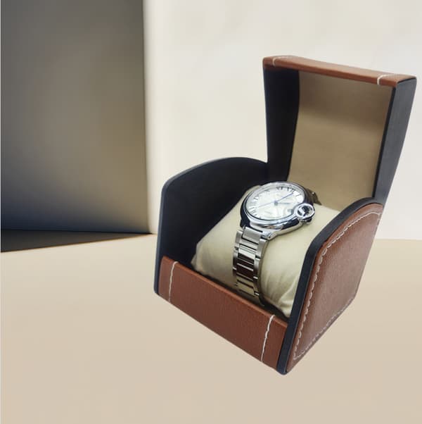 Lyxig klockbox för män - Displayfodral för ett armbandsur