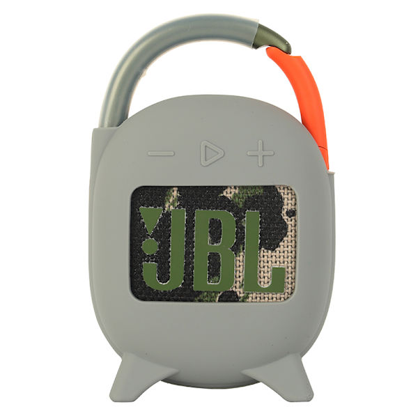 Silikoninen suojakotelo JBL CLIP4/CLIP4 Bluetooth-kaiuttimelle Hopeanharmaa