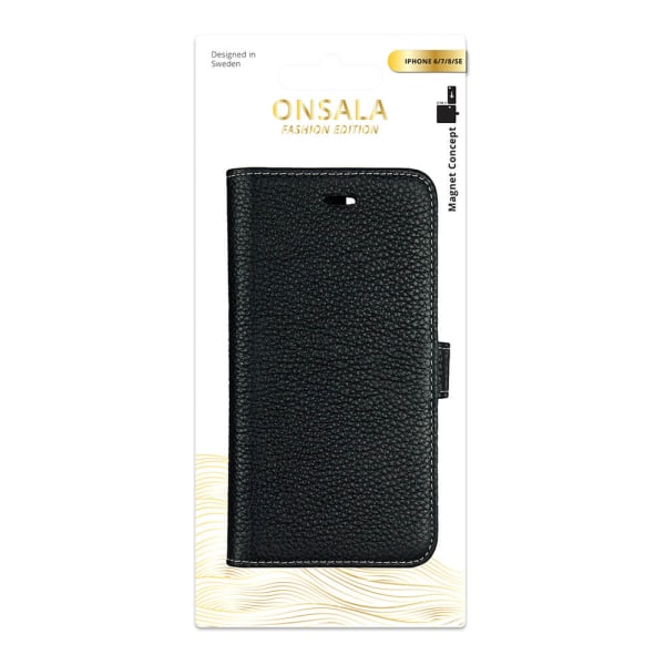 ONSALA Mobilfodral  Svart - iPhone 6 / 7 / 8 / SE