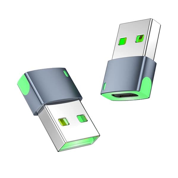Valaistu USB-C-sovitin kaulanauhalla - 2 kpl