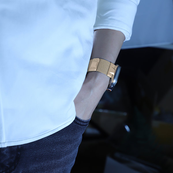 Rustfrit stålurrem til Apple Watch 42/44/45/49 mm Rose guld