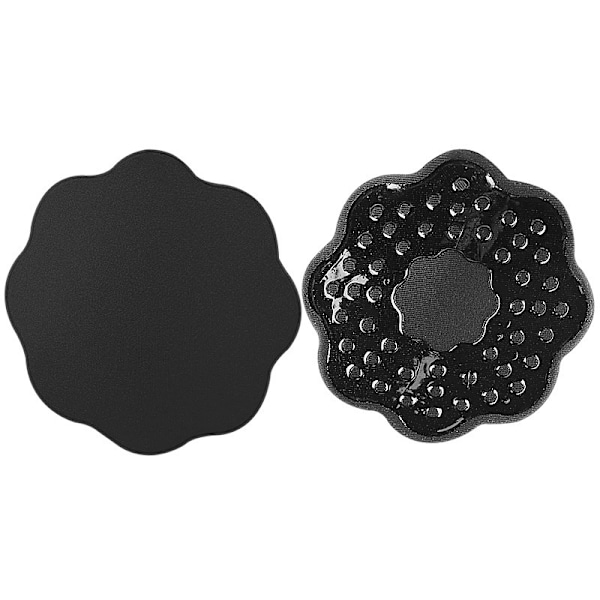 Sømløse Petal Nipple Covers - Tynde, 2 par Sort