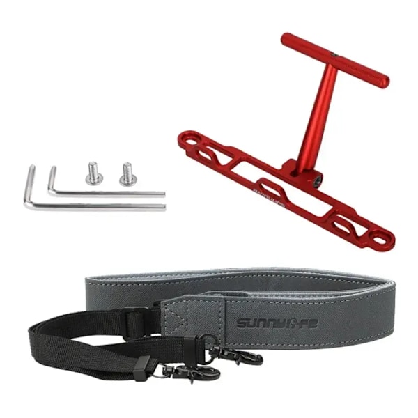Fäste med rem Sunnylife för DJI RC / RC 2-kontroller (röd) ZJ764-R