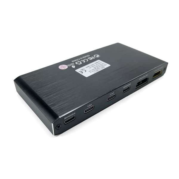 2 ind 1 ud USB-C KVM-switch 8K@60Hz 4K@120Hz 2-ports USB-C-switch