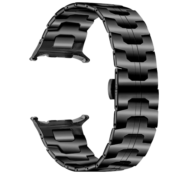 Iron Man kellohihna Samsung Galaxy Watch Ultra 47MM:lle Musta