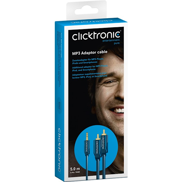 3,5 mm AUX till RCA-adapterkabel, stereo