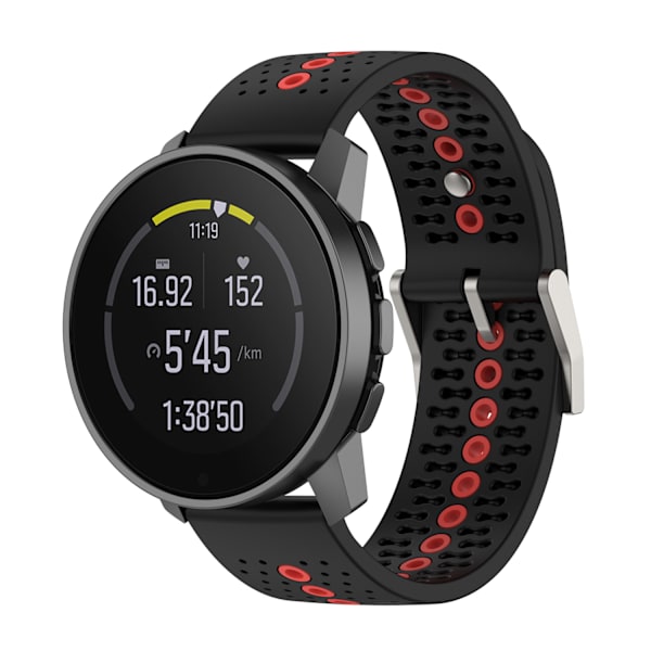 Värikäs kellohihna 22MM Suunto Race S -kelloon Sininen + harmaa