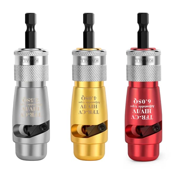 2.5/4/6mm² Avisoleringsverktyg Set - Snabbkoppling, Justerbart Djup för Borrmaskiner