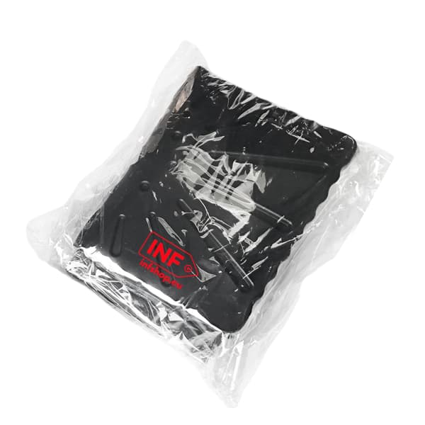 2-pak luftfriturebeholder med ovnluffer Silikone Black Black