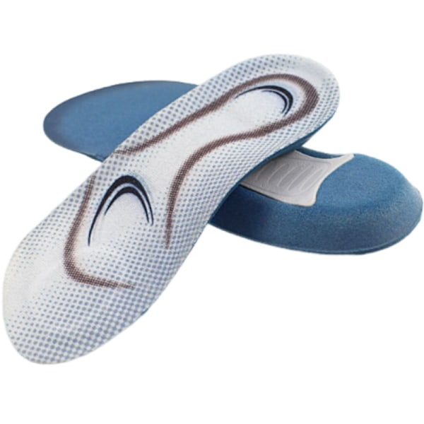 Ett par 3/4 Arch Support-inläggssulor för män och kvinnor Grå