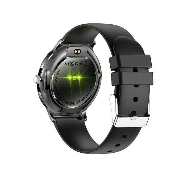 Multifunktionelt smartwatch med Bluetooth-opkald og sundhedsovervågning Sort