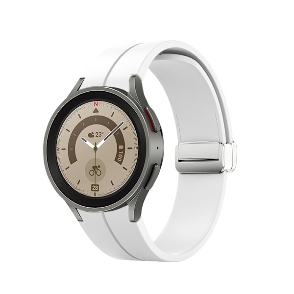 Silikone urrem til Samsung Galaxy Watch 5 Pro Hvid