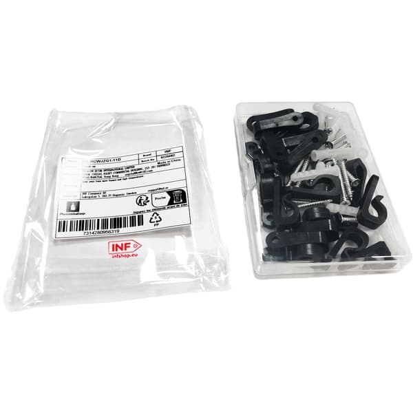 Valokoukut ruuveilla, 20 kpl Black Black