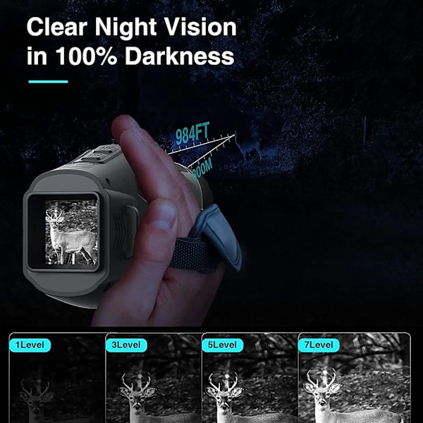 Night Vision Monocular - Dag och natt visuell kamera och video HD