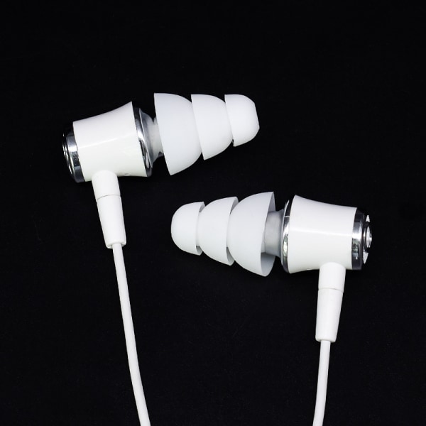 Silikon Öronproppar för 4-4,5 mm, 3 Storlekar Transparent