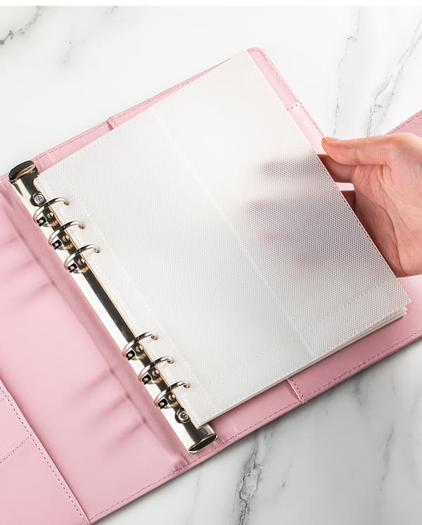 100 dagars utmaning för att spara pengar - A5 kontantkuvertsystem Pink Pink