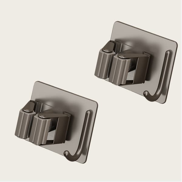 Gunmetal Mopphållare - Säker och stilren förvaring (2-pack) Grey Grey