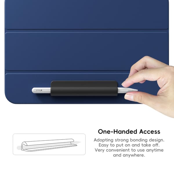Silikoninen kynäteline Apple Pencilille (USB-C) White White