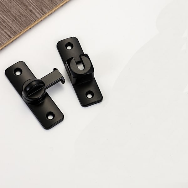 Dørlås af aluminiumslegering Black Black