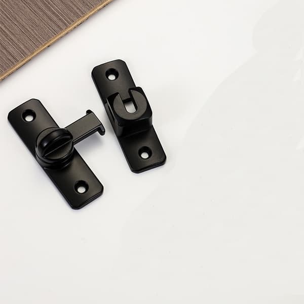 Dörrlås i aluminiumlegering Black Black