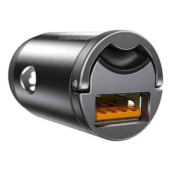 Baseus Tiny Star Mini Quick Charge Billaddare USB Port 30W Grå
