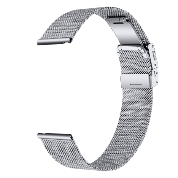 Klockarmband i rostfritt stål för Huawei Watch 2/Garmin Vivoactive 3, 20 mm Silver