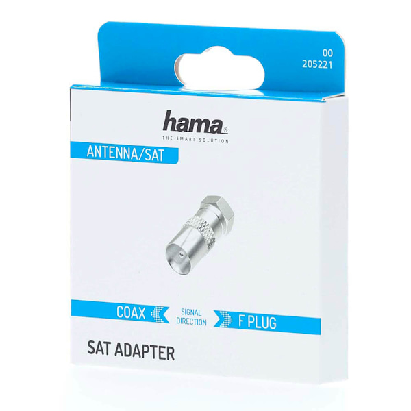 Satellitmottagare-adapter F-kontakt - Koax-kontakt