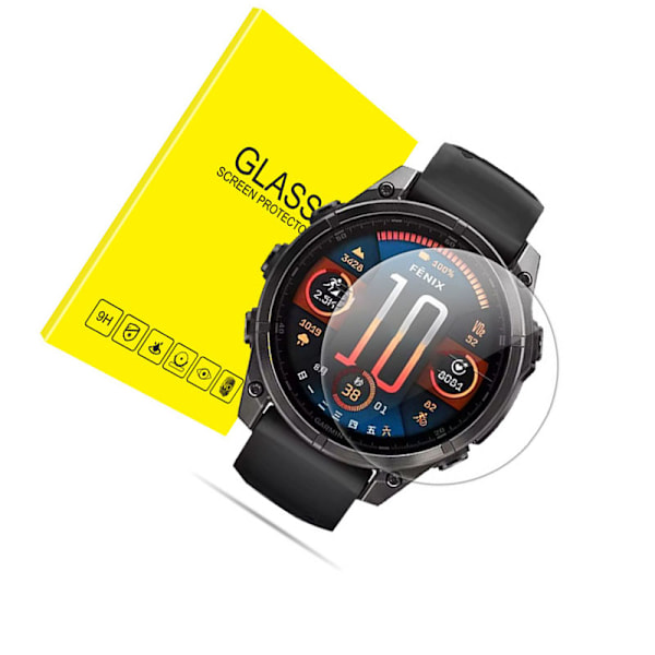 Karkaistusta lasista valmistettu näytönsuoja Garmin Fenixille, 2 kpl pakkaus Garmin Fenix E 47mm