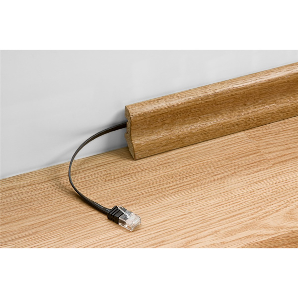 CAT 6A platt patchkabel, U/UTP, vit