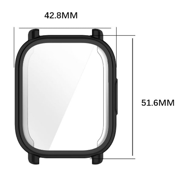 Beskyttelsesskal til Redmi Watch 5 Active - Full Cover Case i Sort