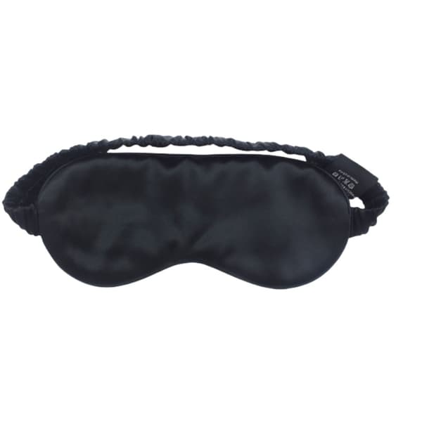 Lyxig sovmask i siden för bättre sömn Black Black