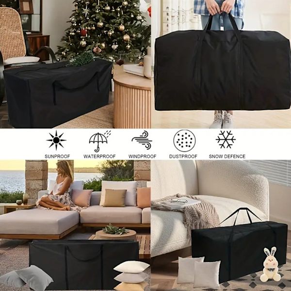 Överdrag för utemöbler med förvaringsväska - 173x76x51cm (68x20x30in) S