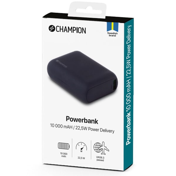 PowerBank 20.000 mAh 30W PD Svart