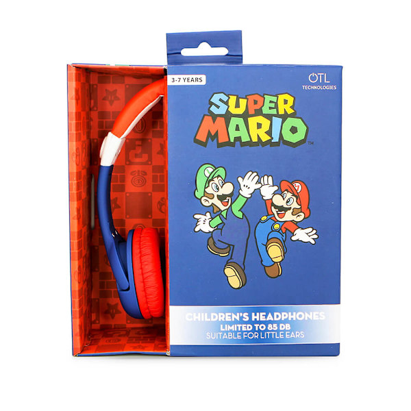 Headphone Wired On-Ear 85dB Mario