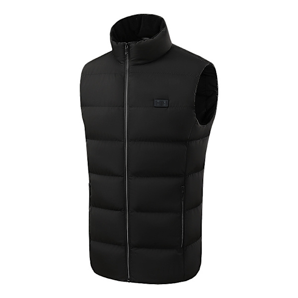 Värmeväst med 9 värmezoner Svart 4XL